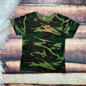 Nopi Chic Camo Tee Shirt Racing Car Girl